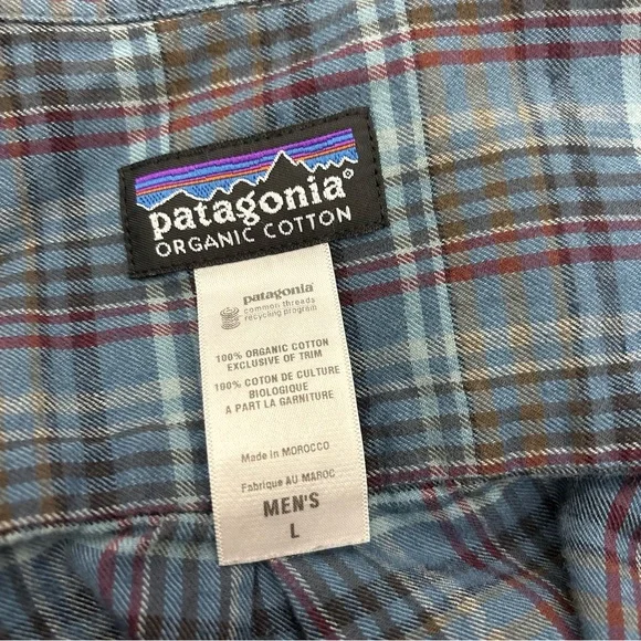 Patagonia blue button up flannel - Picture 6 of 6